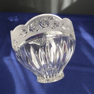 CRYSTAL GERMAN ROSES Candy BOWL